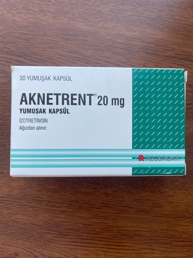 Aknetrent (izotretinoină) 20 mg capsule №30