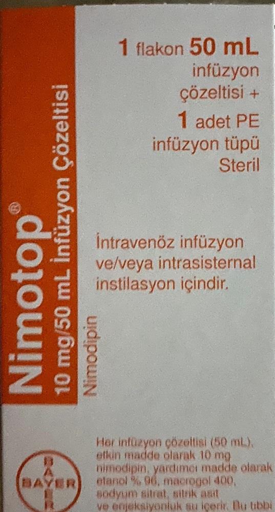 Нимотоп (нимодипин) раствор д/инф 10 мг/50 мл
