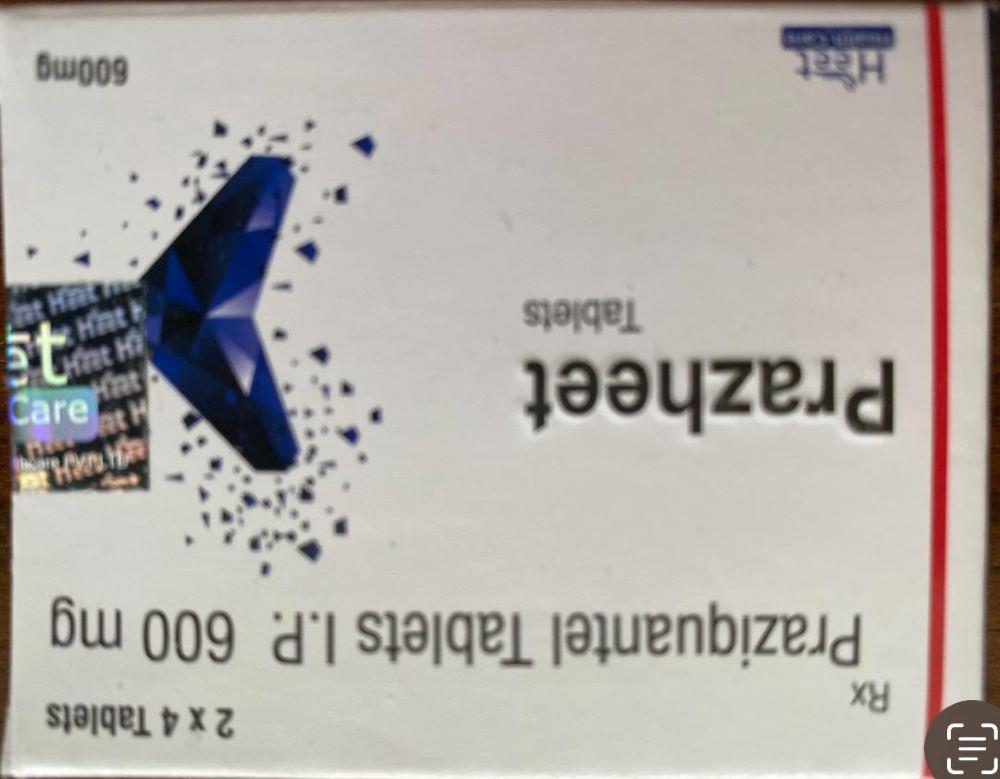 Prazheet (praziquantel) 600mg tabl №8